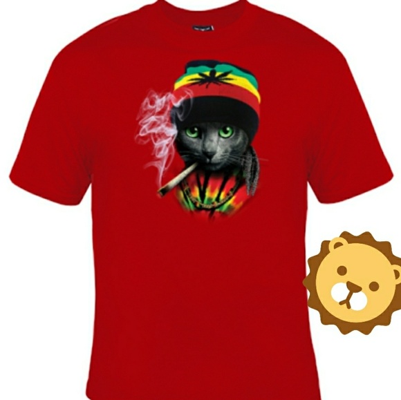 Brand New "Rasta Cat" Tee. Beautiful print - Picture 5 of 8